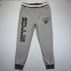Ultra Game Chicago Bulls Sweatpants Men’s L Gray Spellout NBA Joggers